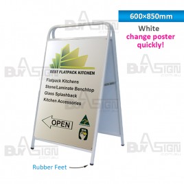 600x850mm White A Frame Signs